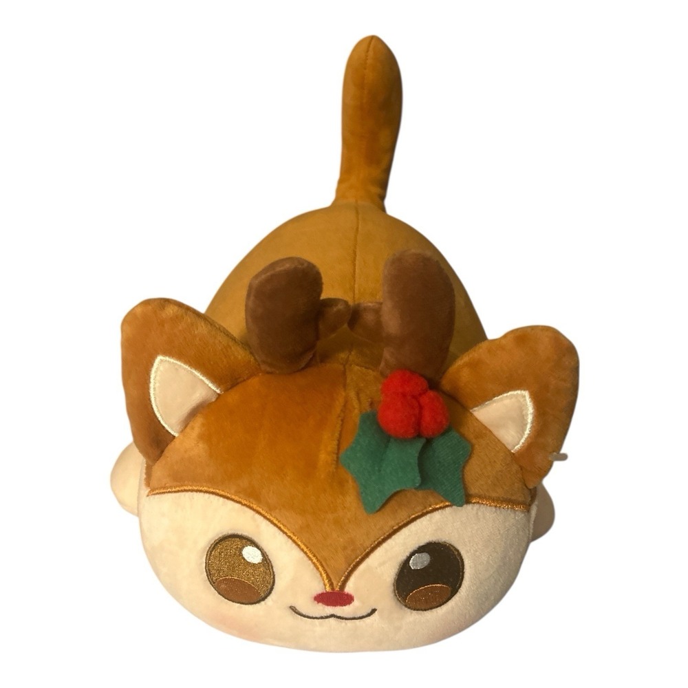 Aphmau MeeMeows Reindeer Cat Plush 11" Holiday Christmas Catface Soft Toy